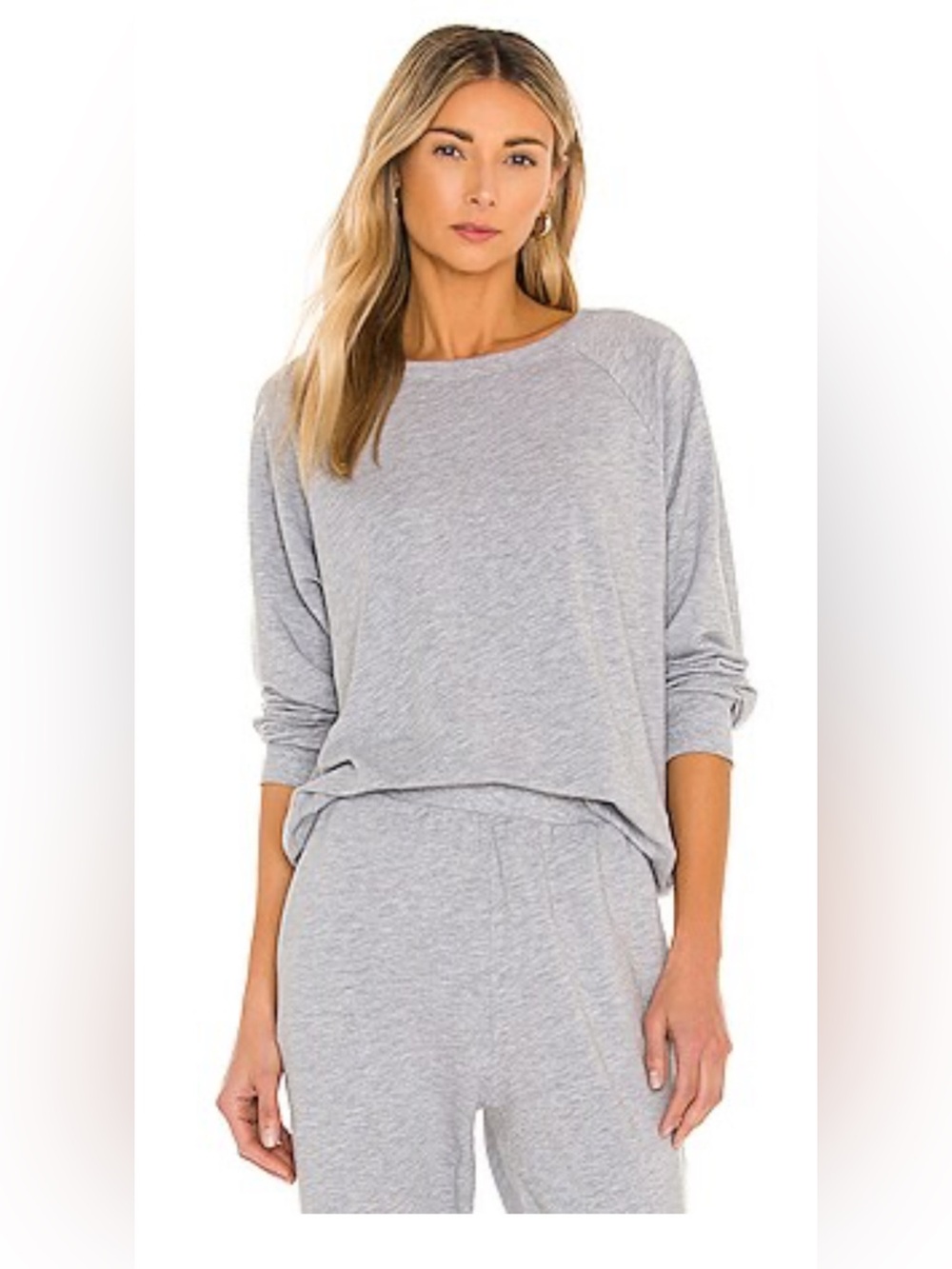 Eberjey Heather Gray Blair sweatshirt, size small